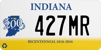 IN license plate 427MR