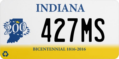 IN license plate 427MS