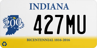 IN license plate 427MU