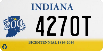 IN license plate 427OT