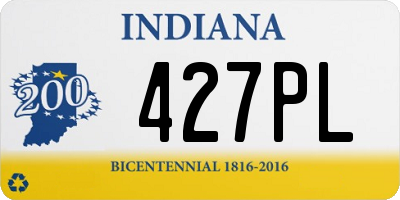 IN license plate 427PL