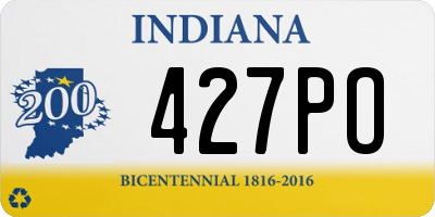 IN license plate 427PO