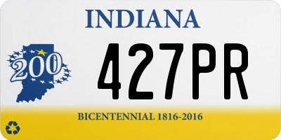 IN license plate 427PR