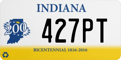 IN license plate 427PT