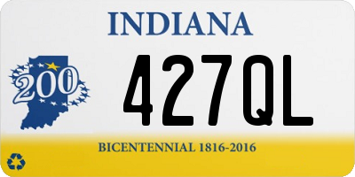 IN license plate 427QL