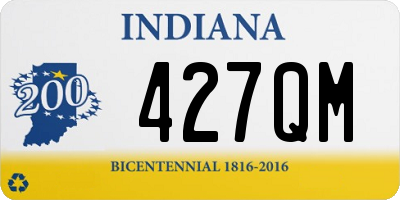 IN license plate 427QM