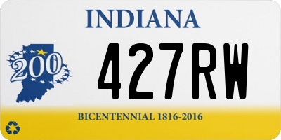 IN license plate 427RW