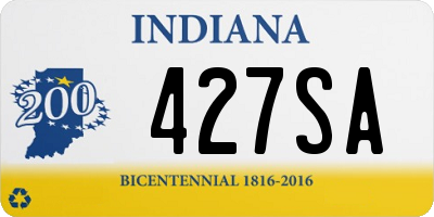 IN license plate 427SA