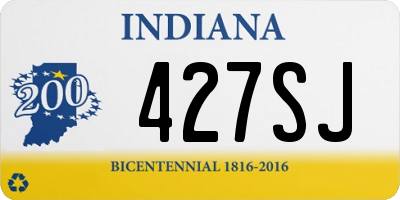 IN license plate 427SJ