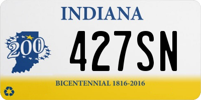 IN license plate 427SN