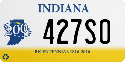 IN license plate 427SO