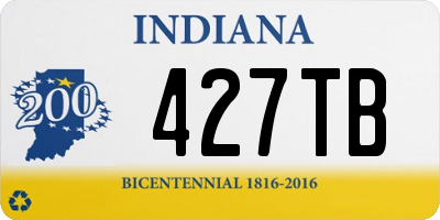 IN license plate 427TB