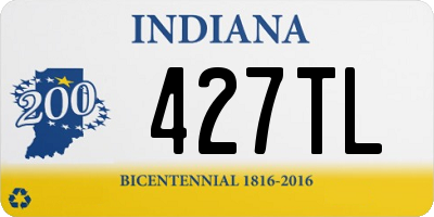 IN license plate 427TL