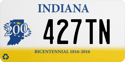 IN license plate 427TN