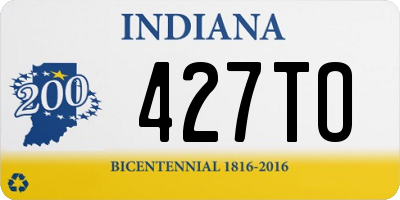 IN license plate 427TO