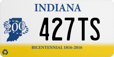 IN license plate 427TS