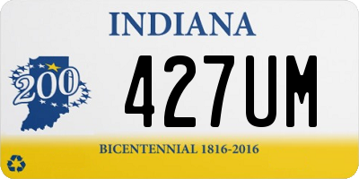 IN license plate 427UM