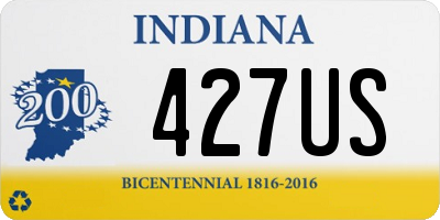 IN license plate 427US