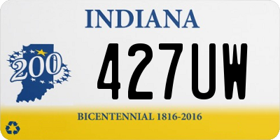 IN license plate 427UW