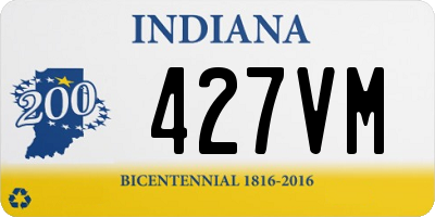 IN license plate 427VM