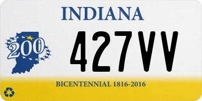 IN license plate 427VV