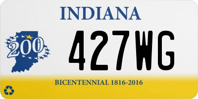 IN license plate 427WG