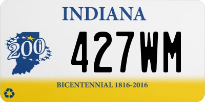 IN license plate 427WM