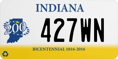 IN license plate 427WN