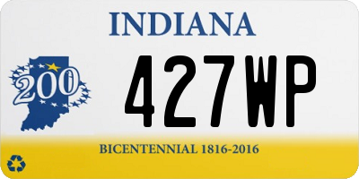 IN license plate 427WP