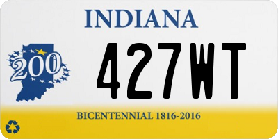 IN license plate 427WT