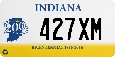 IN license plate 427XM