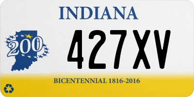 IN license plate 427XV