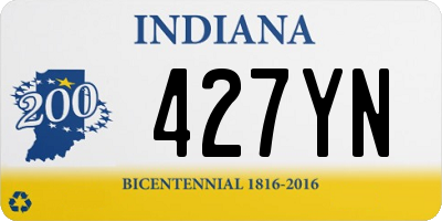 IN license plate 427YN