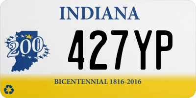 IN license plate 427YP