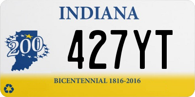 IN license plate 427YT