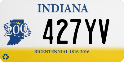 IN license plate 427YV