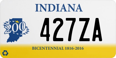 IN license plate 427ZA