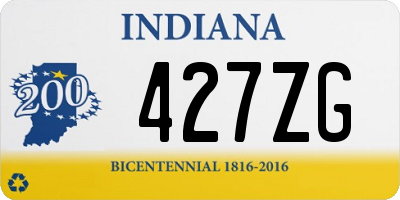 IN license plate 427ZG