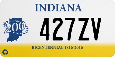 IN license plate 427ZV