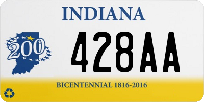 IN license plate 428AA