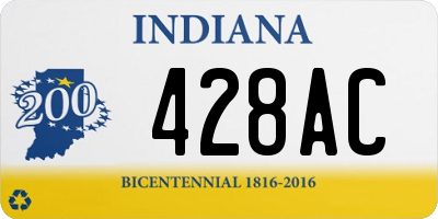 IN license plate 428AC