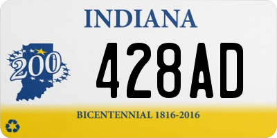 IN license plate 428AD