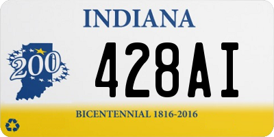 IN license plate 428AI