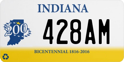 IN license plate 428AM