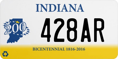 IN license plate 428AR