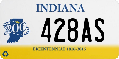 IN license plate 428AS