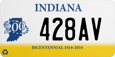 IN license plate 428AV