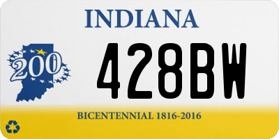 IN license plate 428BW