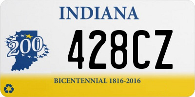 IN license plate 428CZ