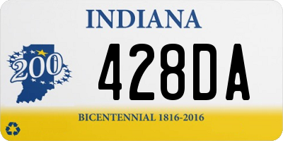 IN license plate 428DA